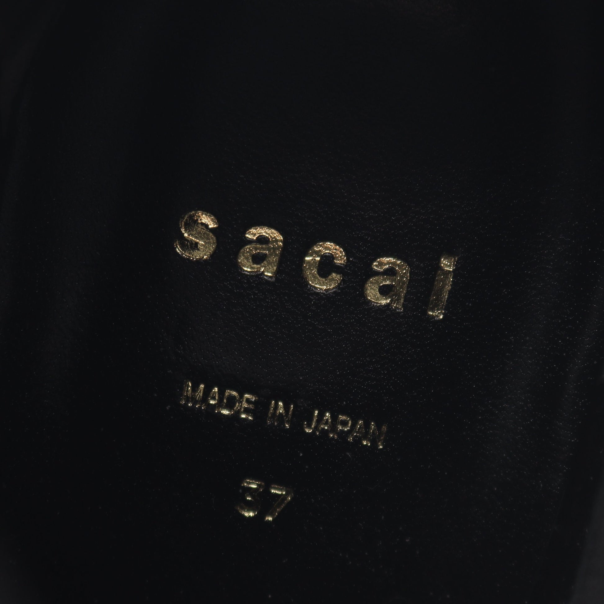 サイドゴアブーツ チェック ウール ネイビー イエロー サカイ シューズ sacai
