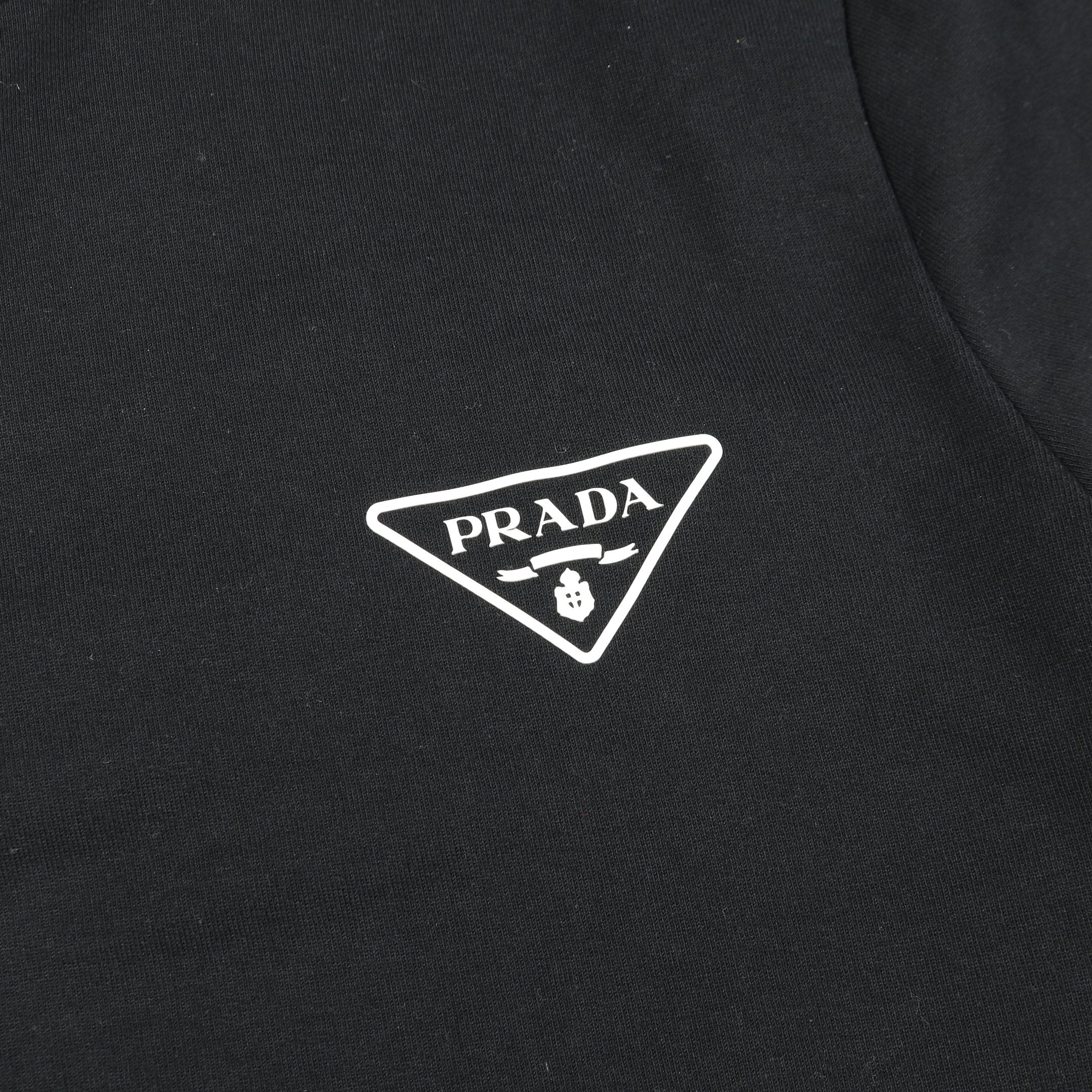 トライアングルロゴ スウェットシャツ クルーネック コットン ナイロン