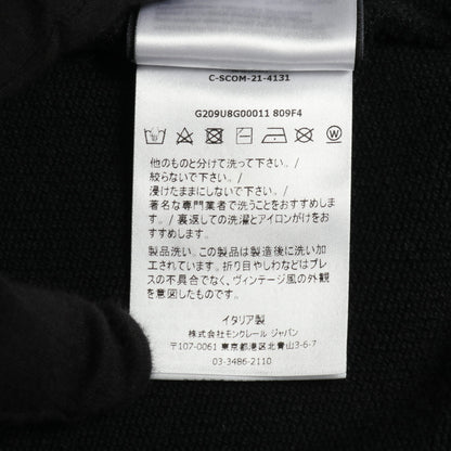 GENIUS 7 FRAGMENT HIROSHI FUJIWARA プルオーバーパーカー コットン ブラック モンクレール トップス MONCLER
