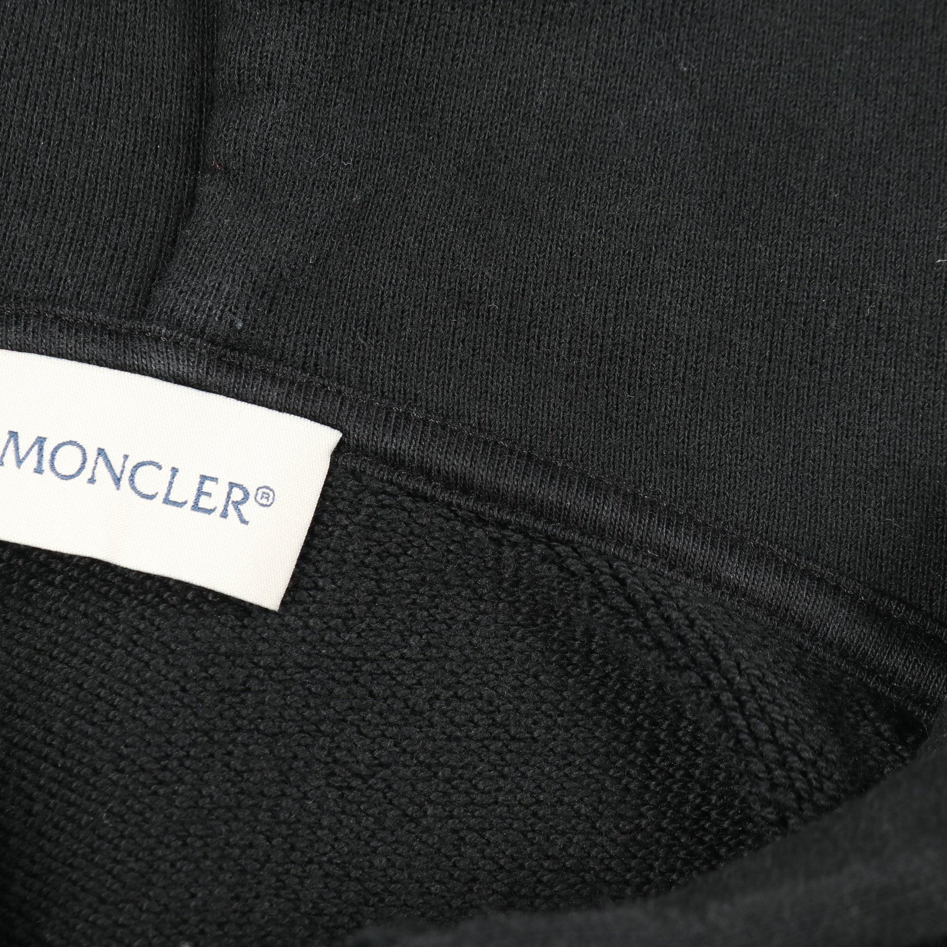 GENIUS 7 FRAGMENT HIROSHI FUJIWARA プルオーバーパーカー コットン ブラック モンクレール トップス MONCLER