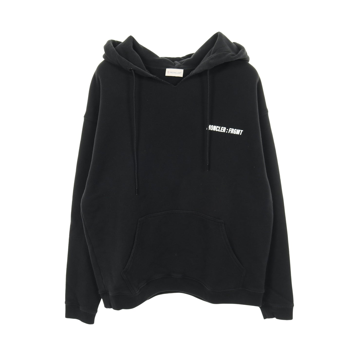 GENIUS 7 FRAGMENT HIROSHI FUJIWARA プルオーバーパーカー コットン ブラック モンクレール トップス MONCLER
