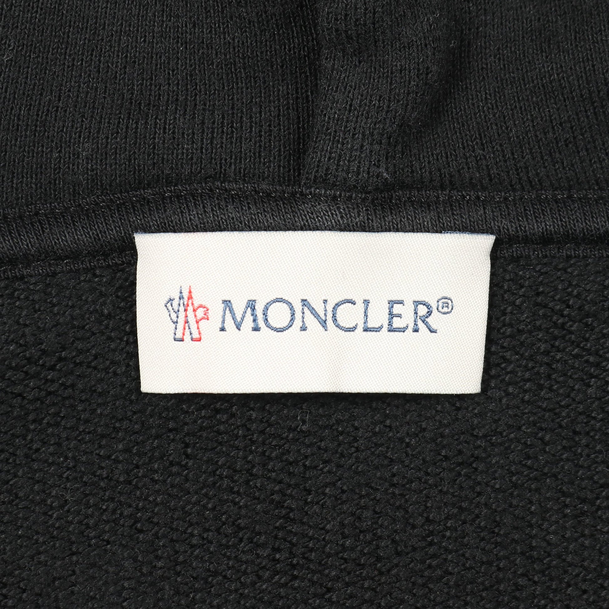 GENIUS 7 FRAGMENT HIROSHI FUJIWARA プルオーバーパーカー コットン ブラック モンクレール トップス MONCLER