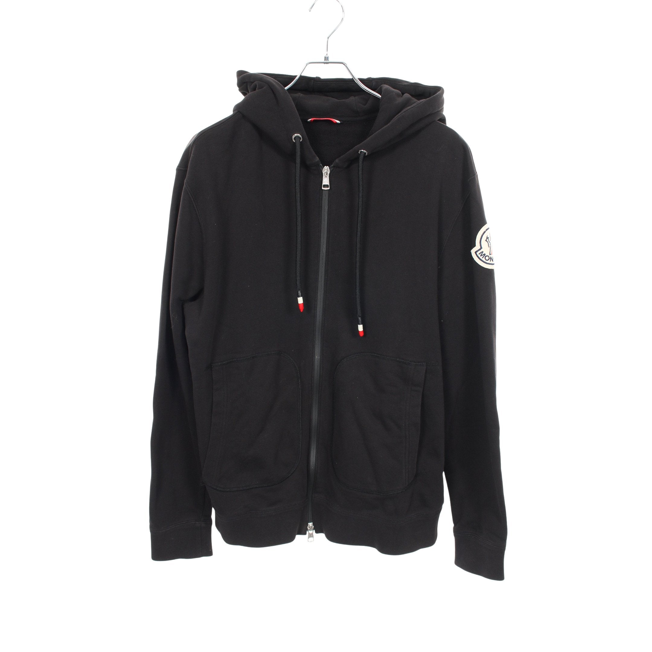 モンクレール　トップス GENIUS 2 MONCLER 1952 ジップアップパーカー コットン ブラック
