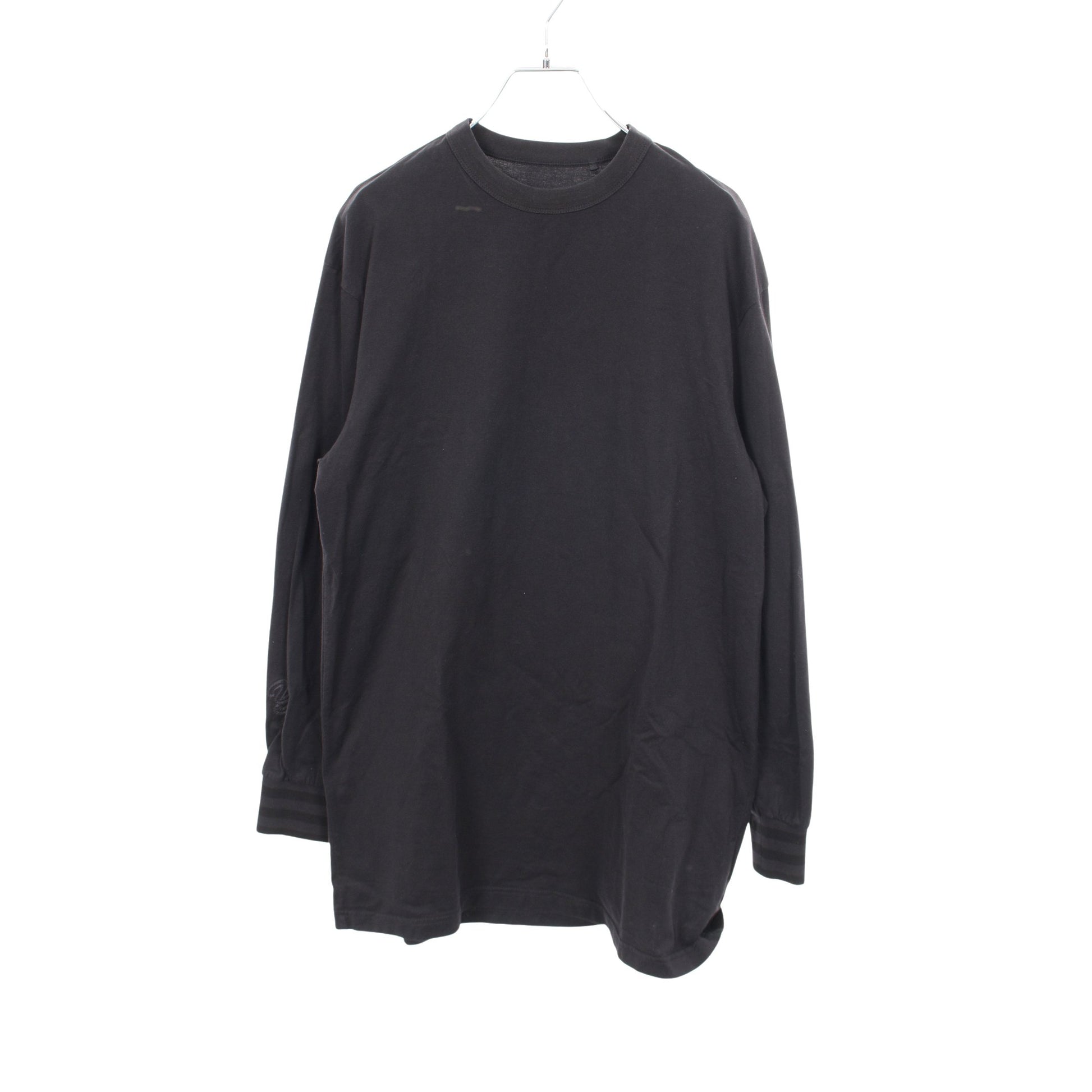 長袖Tシャツ クルーネック バックロゴ コットン ブラック ワイスリー トップス Y-3