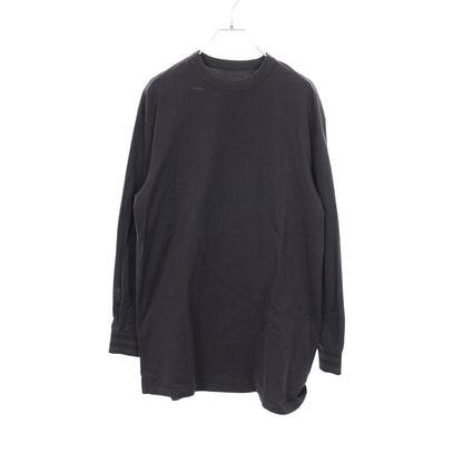 長袖Tシャツ クルーネック バックロゴ コットン ブラック ワイスリー トップス Y-3