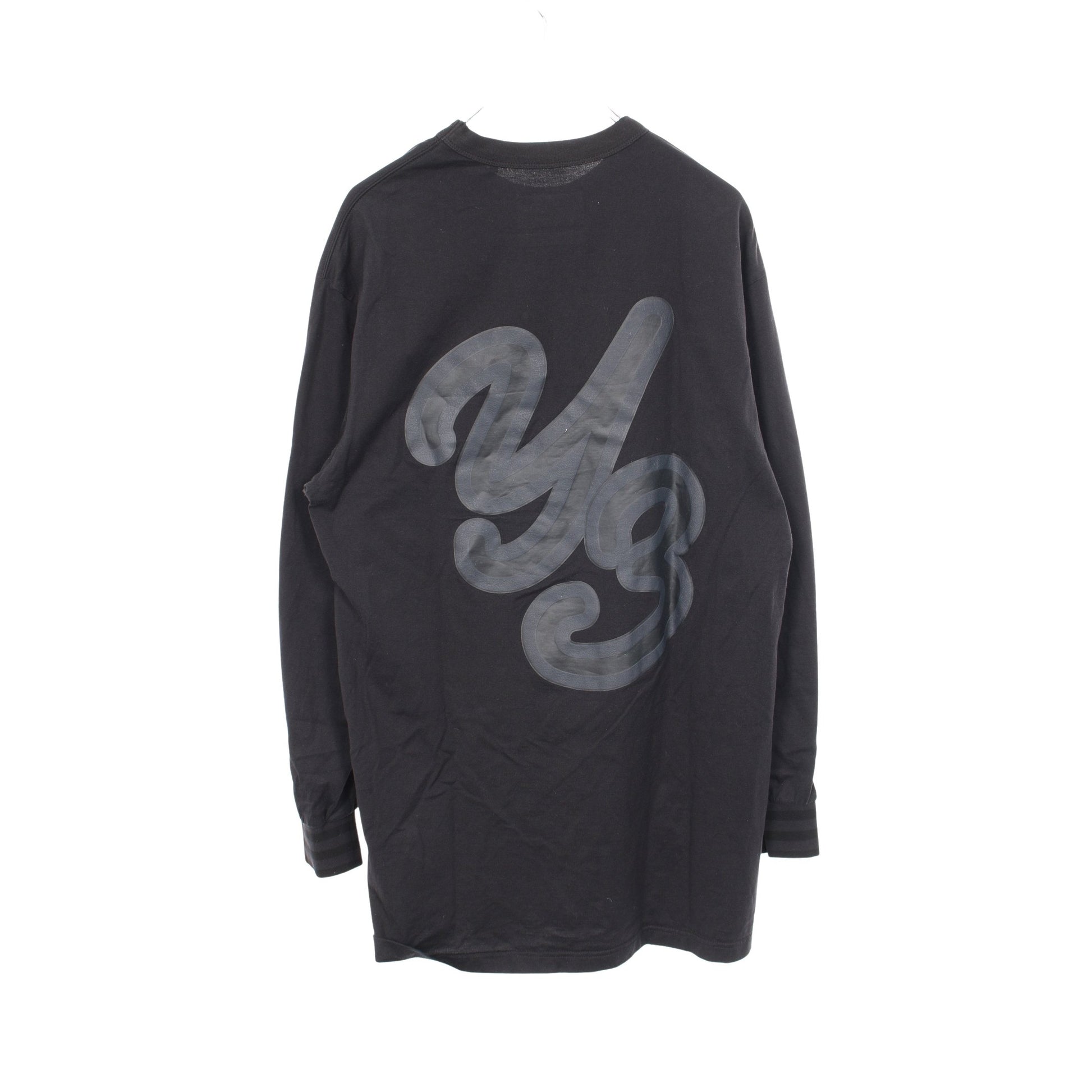 長袖Tシャツ クルーネック バックロゴ コットン ブラック ワイスリー トップス Y-3