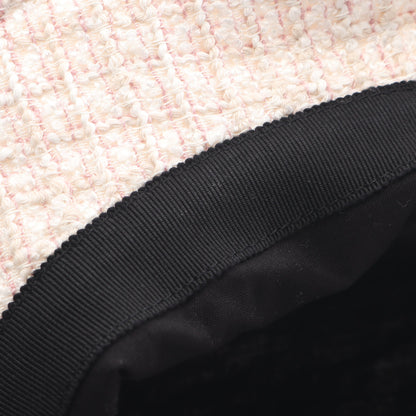 ココマーク ツイード ハット コットン オフホワイト ピンク シャネル 財布・小物 CHANEL