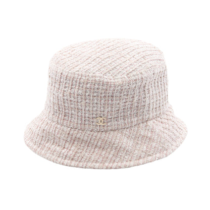 ココマーク ツイード ハット コットン オフホワイト ピンク シャネル 財布・小物 CHANEL