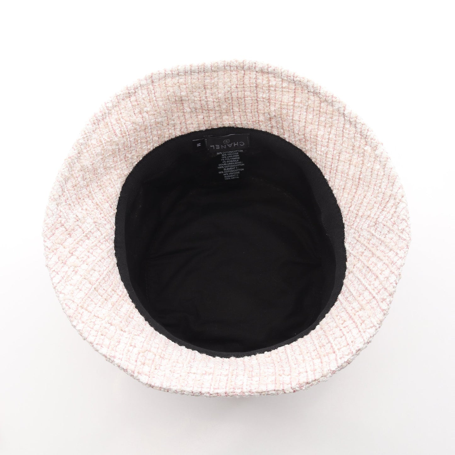 ココマーク ツイード ハット コットン オフホワイト ピンク シャネル 財布・小物 CHANEL