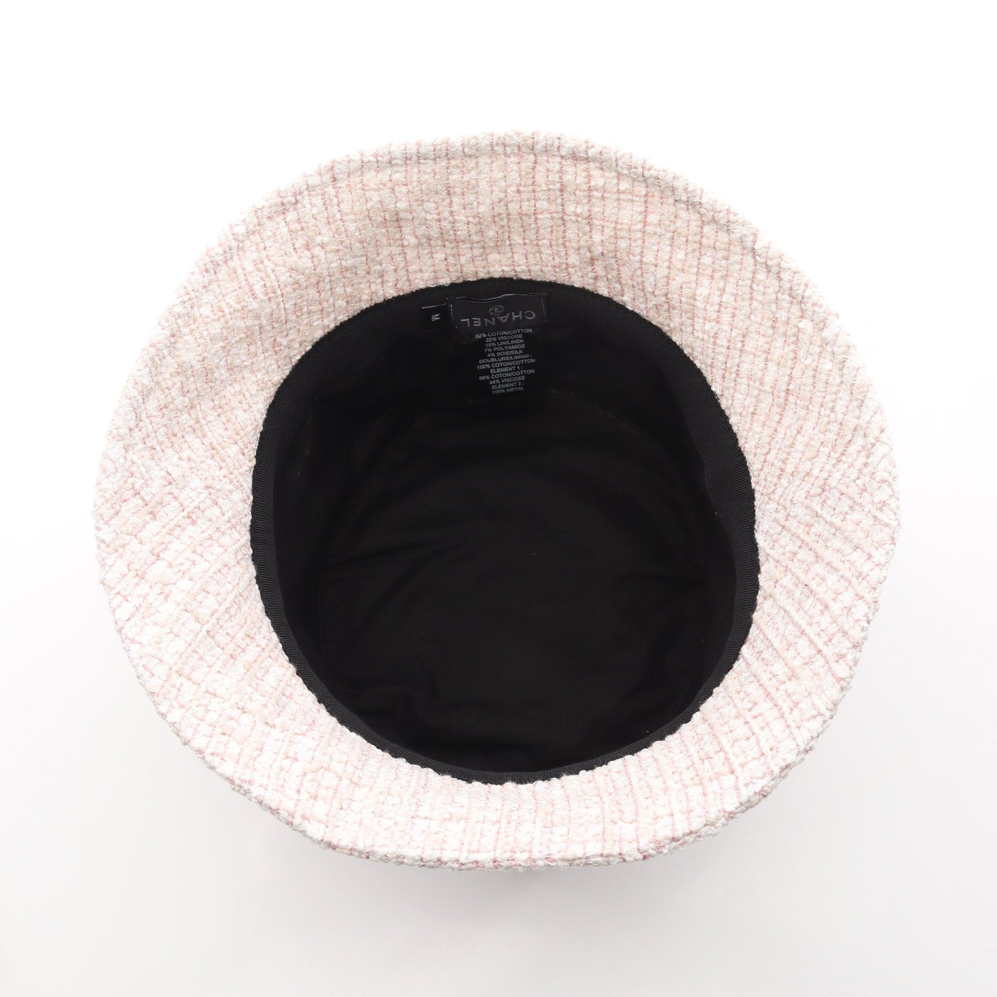 ココマーク ツイード ハット コットン オフホワイト ピンク シャネル 財布・小物 CHANEL