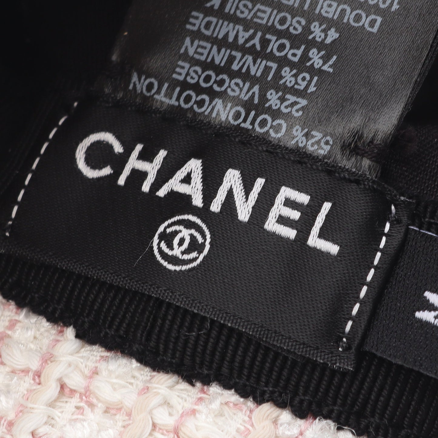 ココマーク ツイード ハット コットン オフホワイト ピンク シャネル 財布・小物 CHANEL
