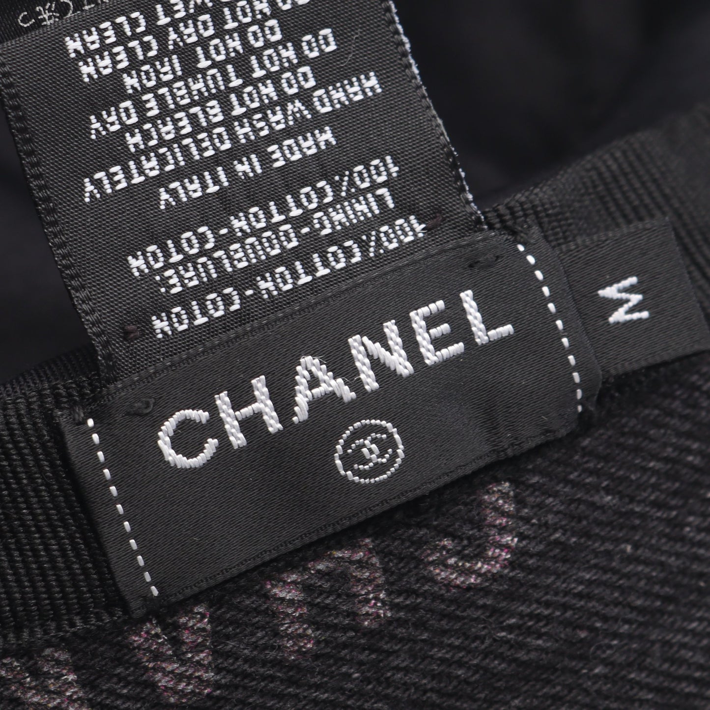 クラッシャーデニム バケット ハット コットン ブラック マルチカラー シャネル 財布・小物 CHANEL