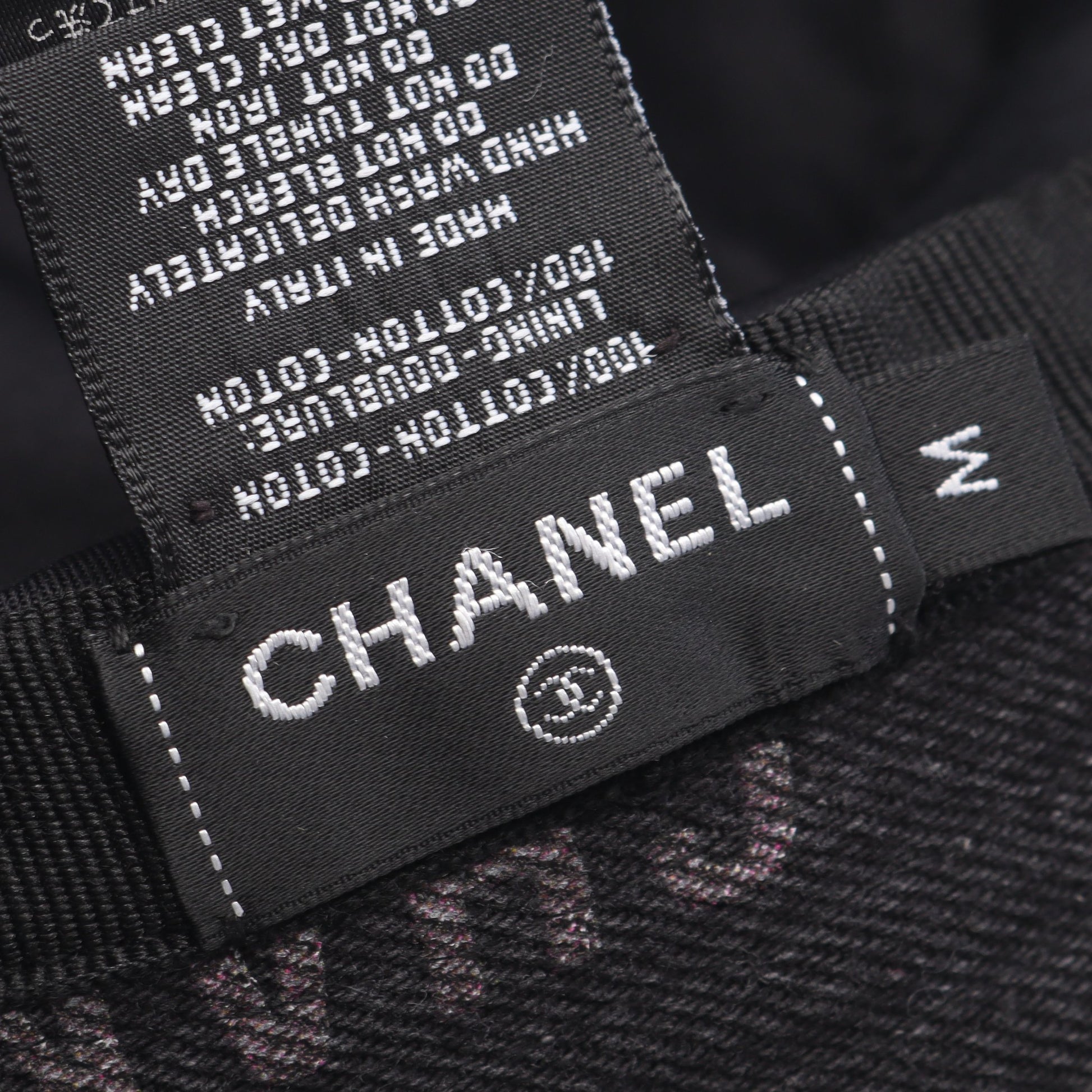 クラッシャーデニム バケット ハット コットン ブラック マルチカラー シャネル 財布・小物 CHANEL