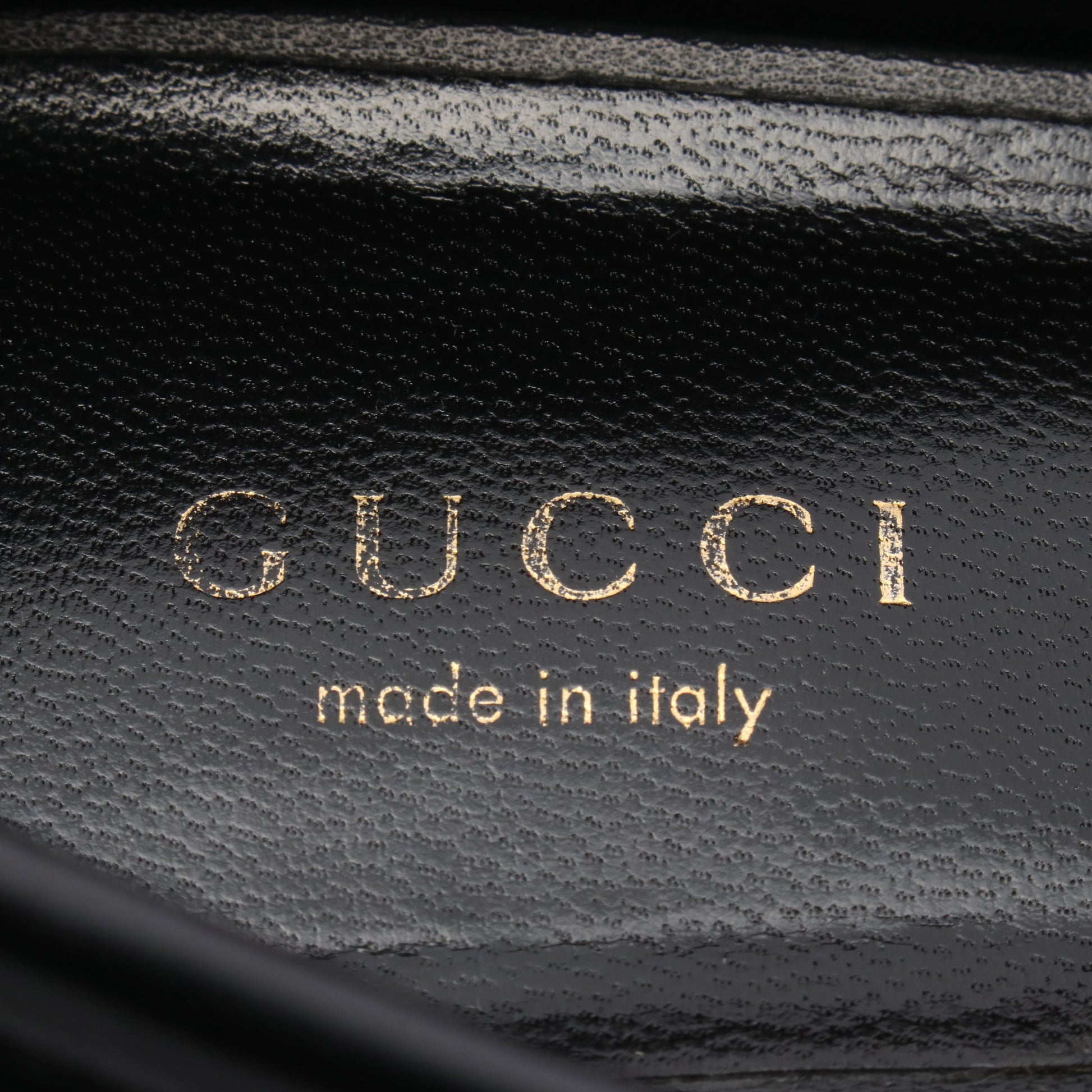 GGマーモント ローファー レザー ブラック グッチ シューズ GUCCI