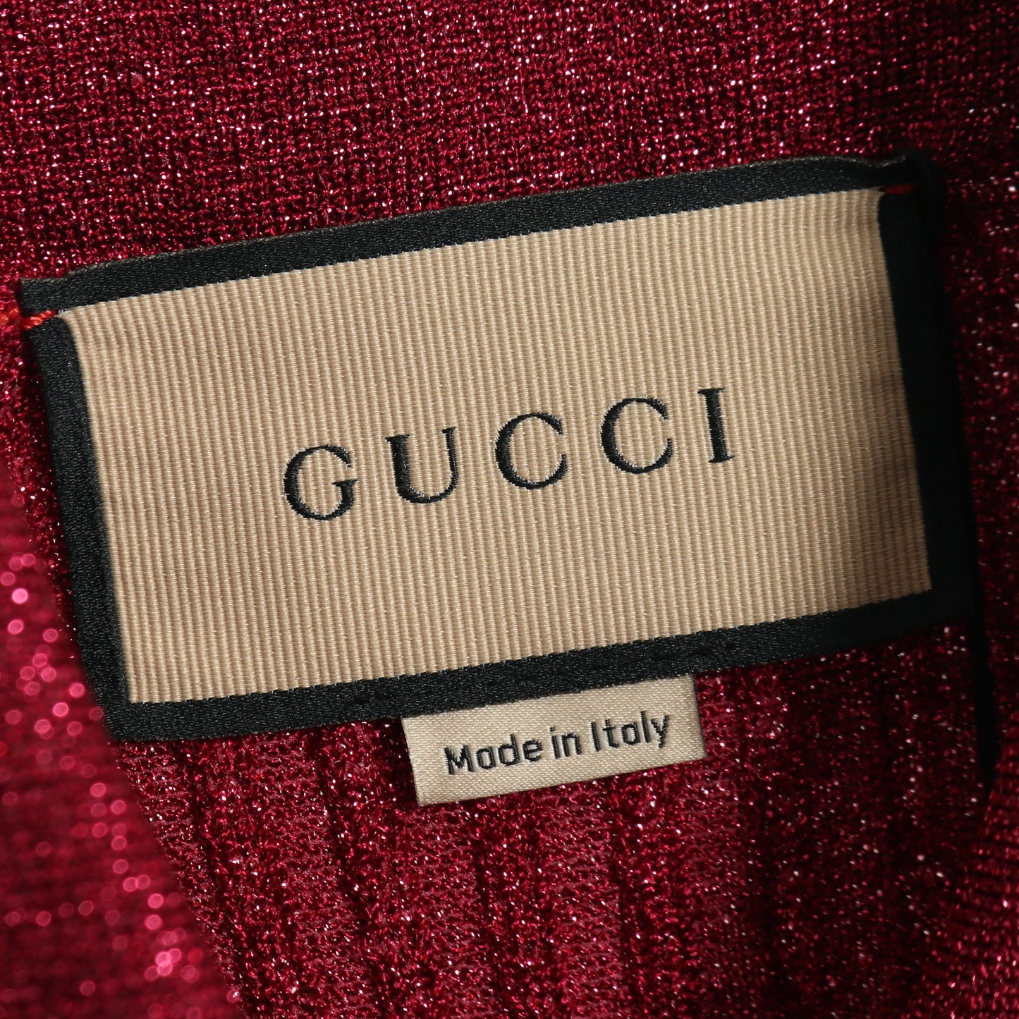 ニット 半袖 レーヨン ピンクパープル グリッター グッチ トップス GUCCI