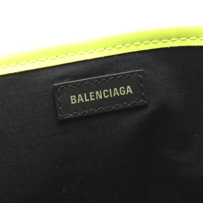 NAVY CABAS S ネイビーカバ ハンドバッグ トートバッグ キャンバス レザー アイボリー イエロー ネオンカラー バレンシアガ バッグ BALENCIAGA