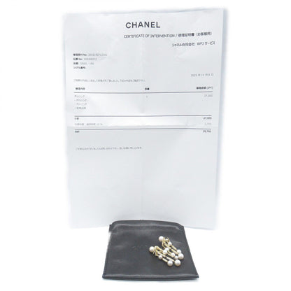パール ダイヤ ピアス ピアス K18YG パール ダイヤモンド イエローゴールド ホワイト クリア シャネル アクセサリー CHANEL