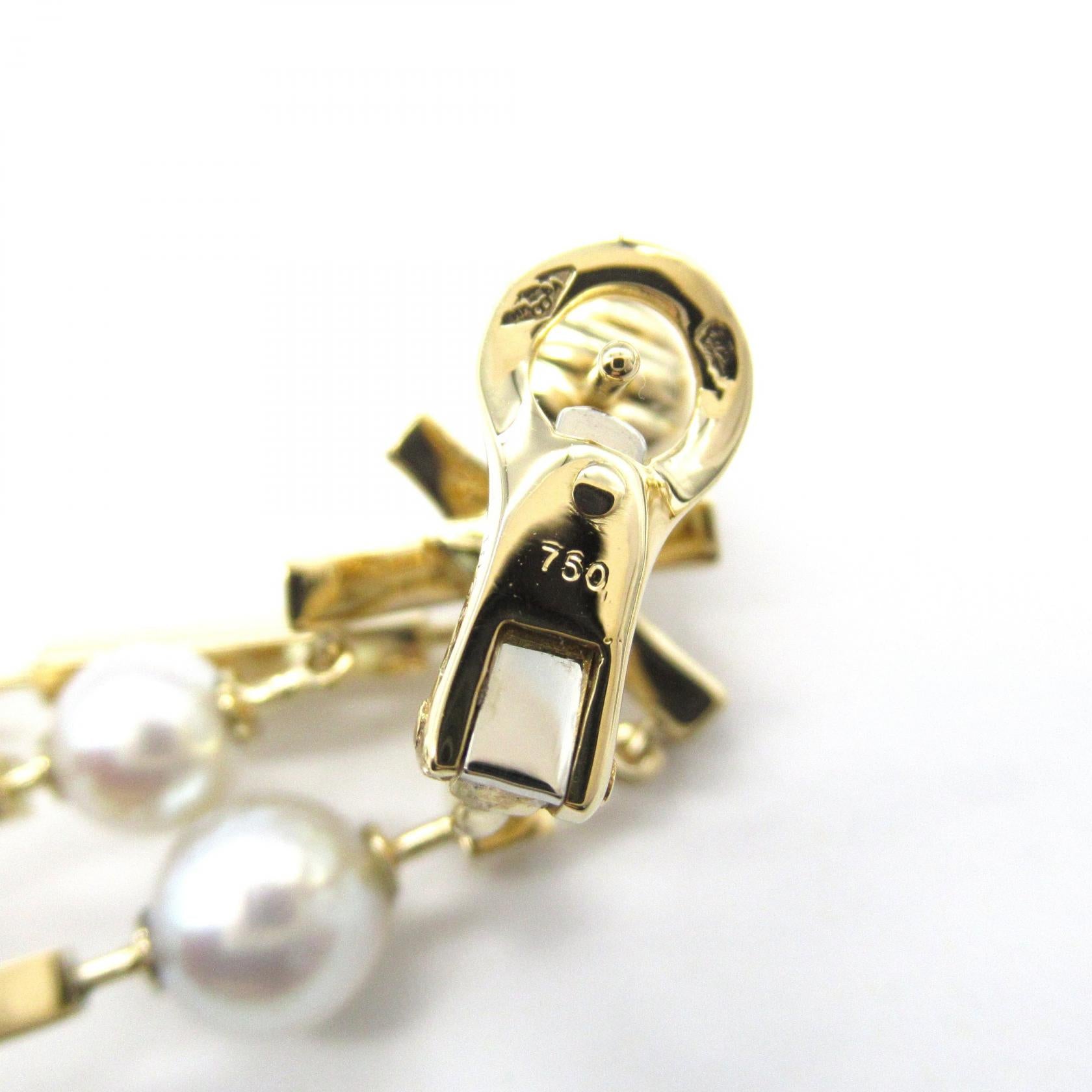 パール ダイヤ ピアス ピアス K18YG パール ダイヤモンド イエローゴールド ホワイト クリア シャネル アクセサリー CHANEL
