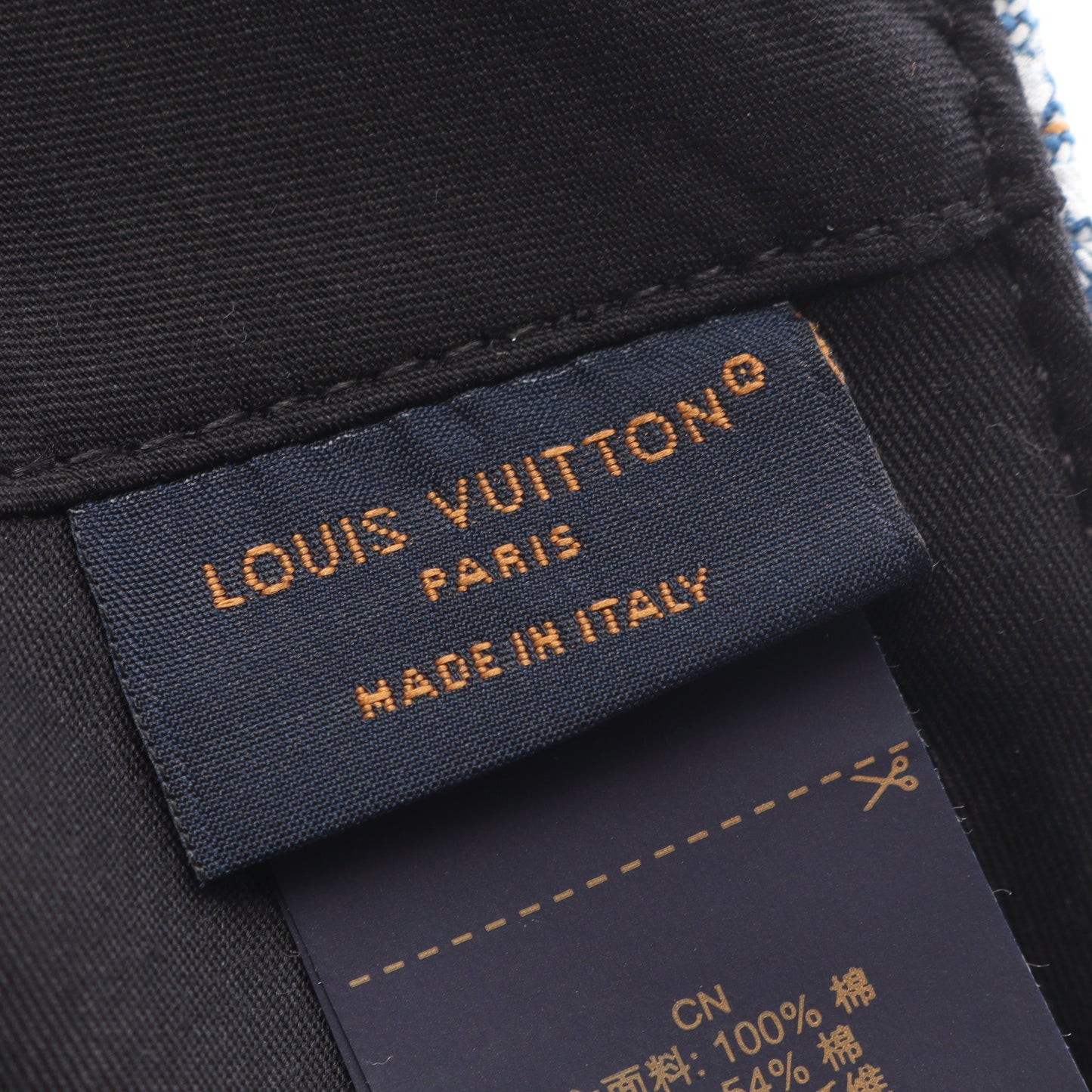 LV バーズ ダミエ キャップ コットン ブルーグレー マルチカラー デニム ルイヴィトン 財布・小物 LOUIS VUITTON