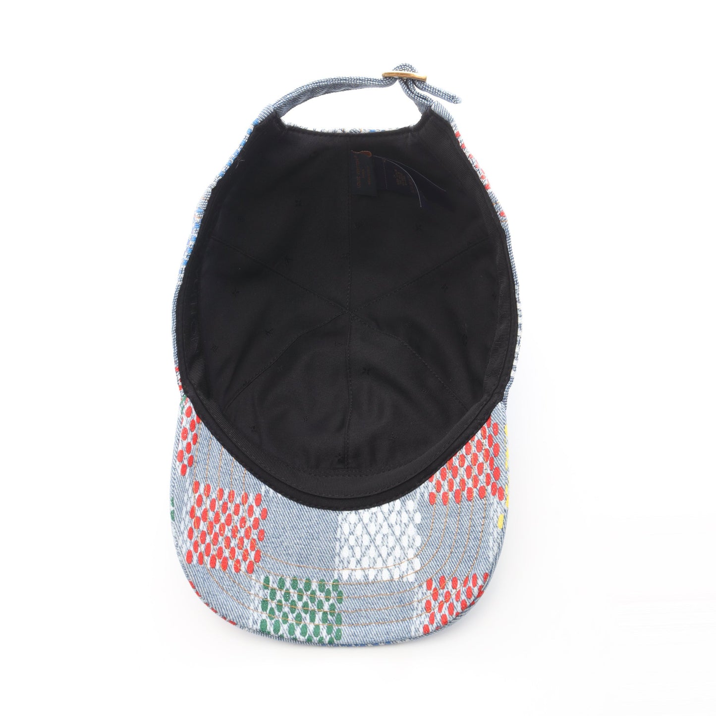 LV バーズ ダミエ キャップ コットン ブルーグレー マルチカラー デニム ルイヴィトン 財布・小物 LOUIS VUITTON