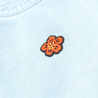 DENIM KIMONO JACKET デニムジャケット コットン ライトブルー ケンゾー アウター KENZO