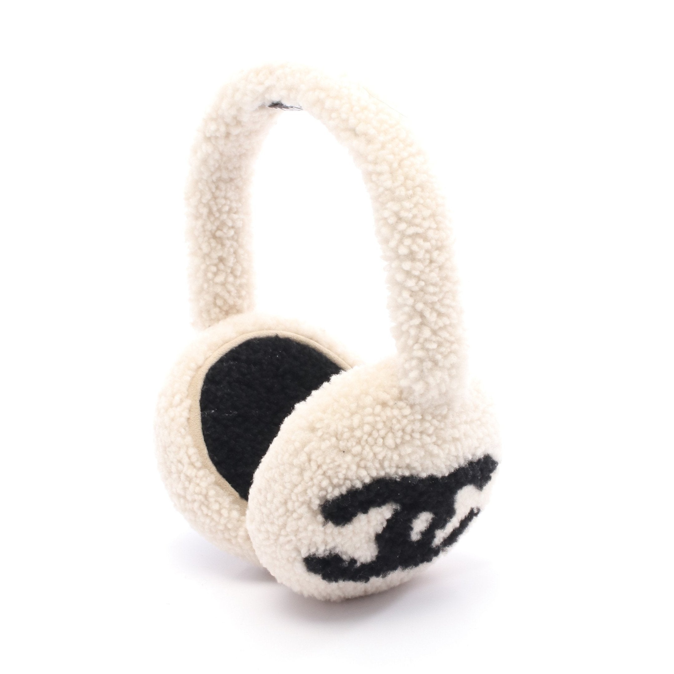 ココマーク イヤーマフ 小物 シアリング オフホワイト ブラック