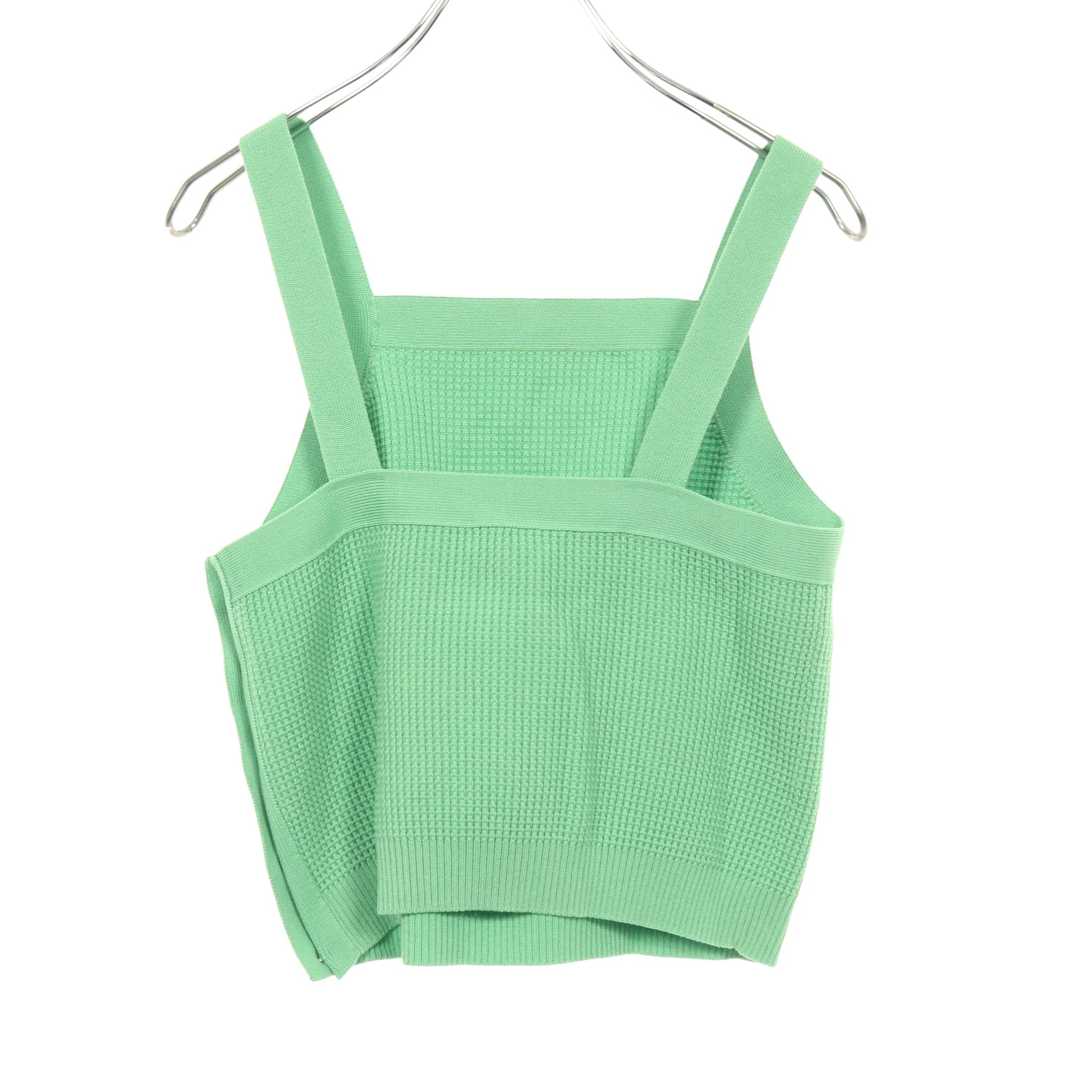 ココマークボタン タンクトップ キャミソール コットン イエロー