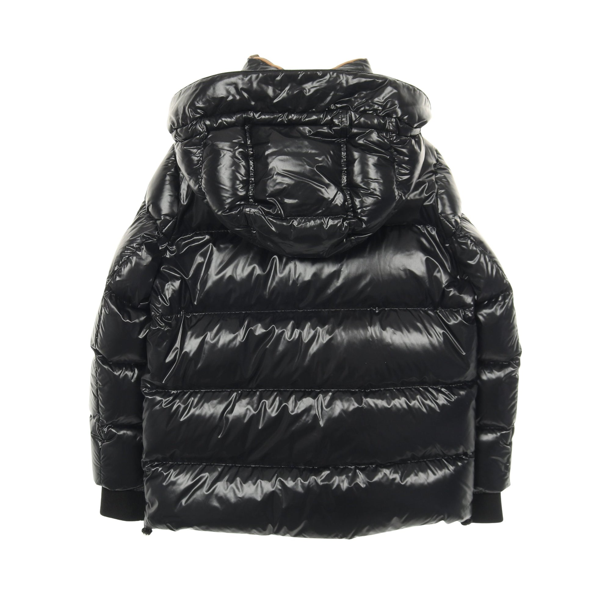 デタッチャブル ロゴアップリケ ダウンジャケット ナイロン ブラック バーバリー アウター BURBERRY