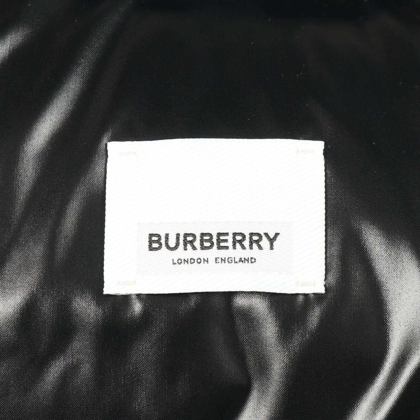 デタッチャブル ロゴアップリケ ダウンジャケット ナイロン ブラック バーバリー アウター BURBERRY