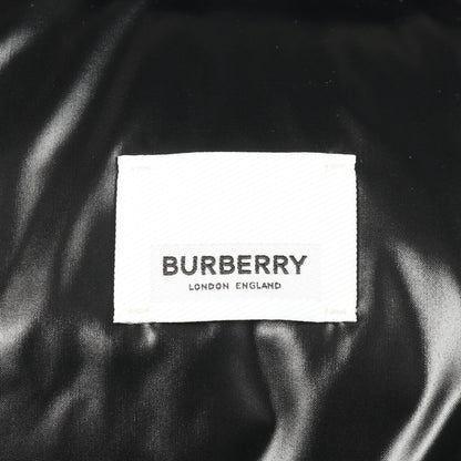 デタッチャブル ロゴアップリケ ダウンジャケット ナイロン ブラック バーバリー アウター BURBERRY