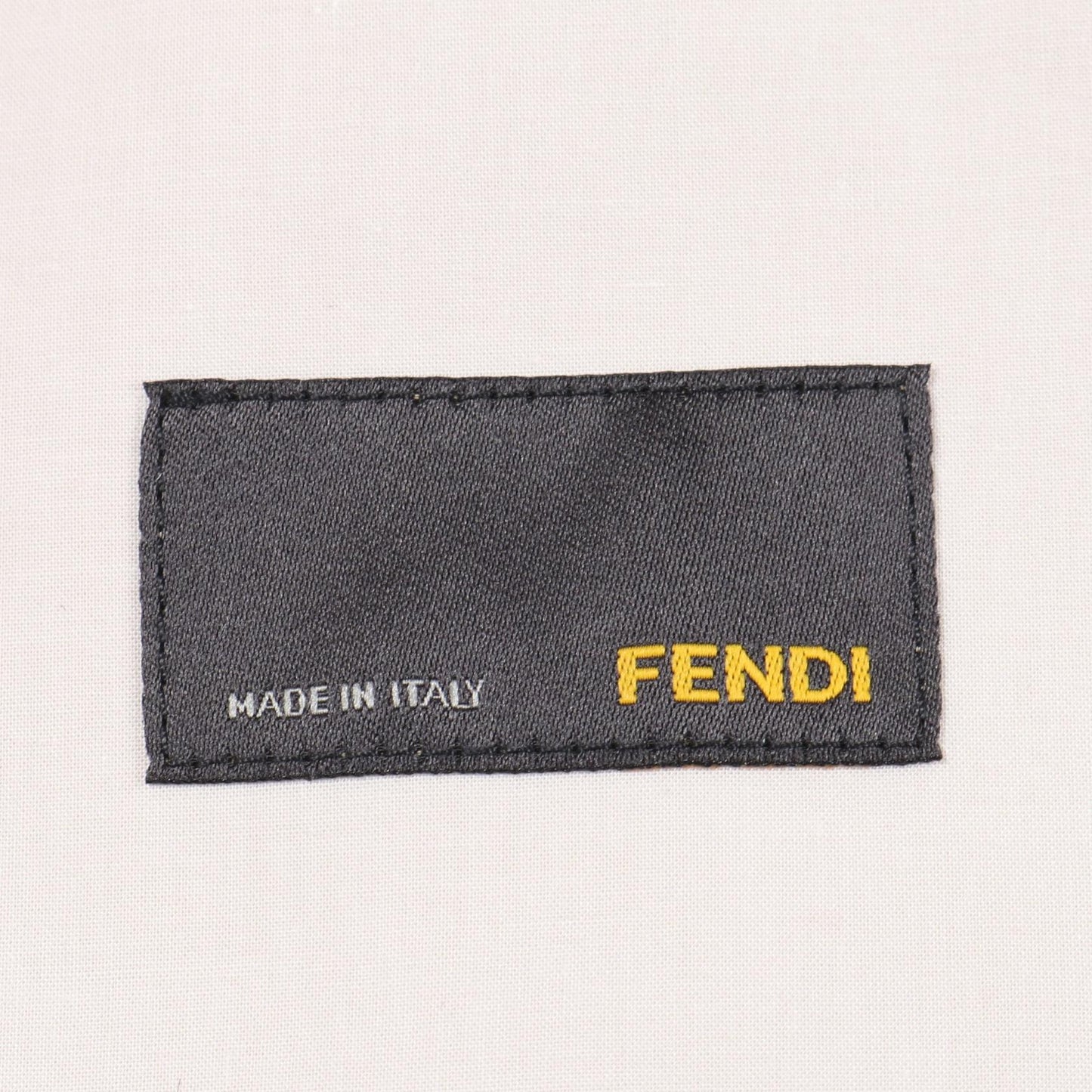 ステンカラーコート コットン レザー ホワイト ベージュ マルチカラー フェンディ アウター FENDI