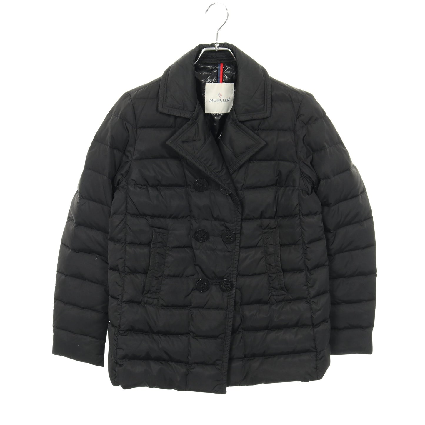 MARINE テーラード ダウンジャケット ナイロン ブラック ダブルブレスト モンクレール アウター MONCLER