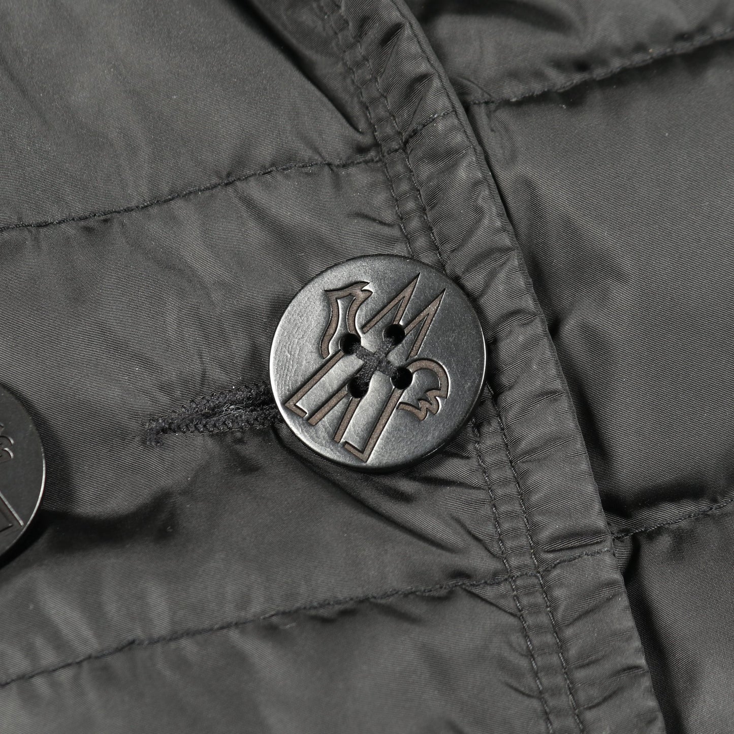 MARINE テーラード ダウンジャケット ナイロン ブラック ダブルブレスト モンクレール アウター MONCLER