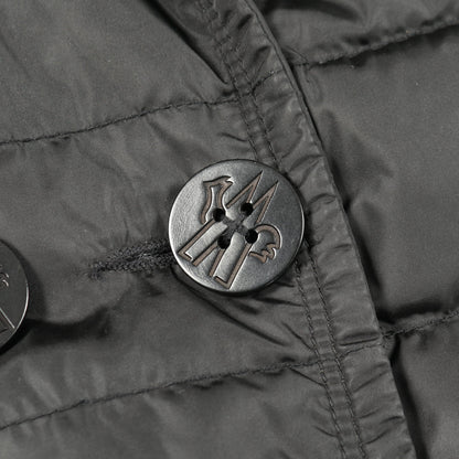 MARINE テーラード ダウンジャケット ナイロン ブラック ダブルブレスト モンクレール アウター MONCLER