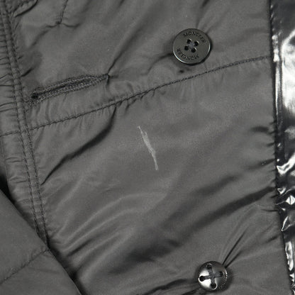MARINE テーラード ダウンジャケット ナイロン ブラック ダブルブレスト モンクレール アウター MONCLER