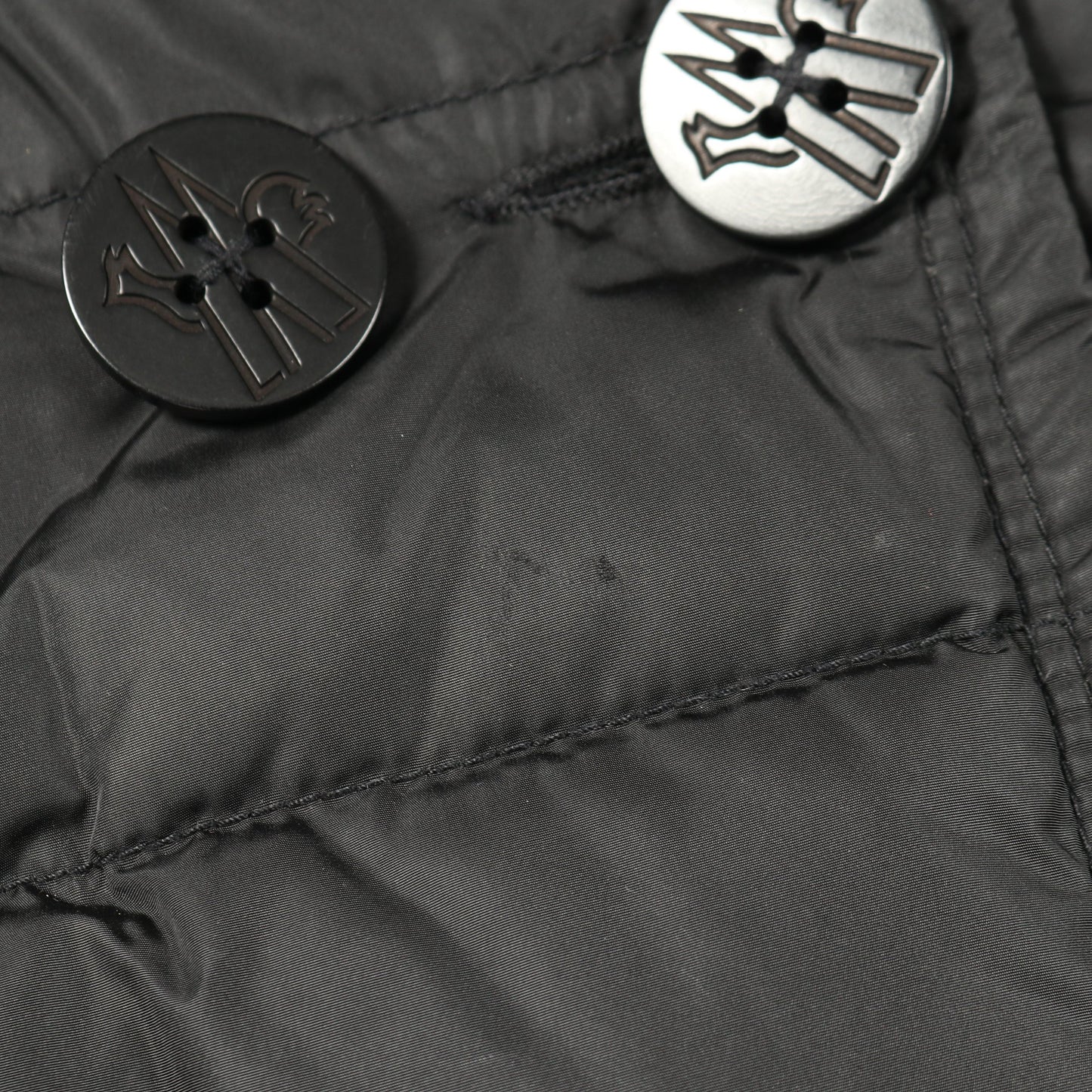 MARINE テーラード ダウンジャケット ナイロン ブラック ダブルブレスト モンクレール アウター MONCLER