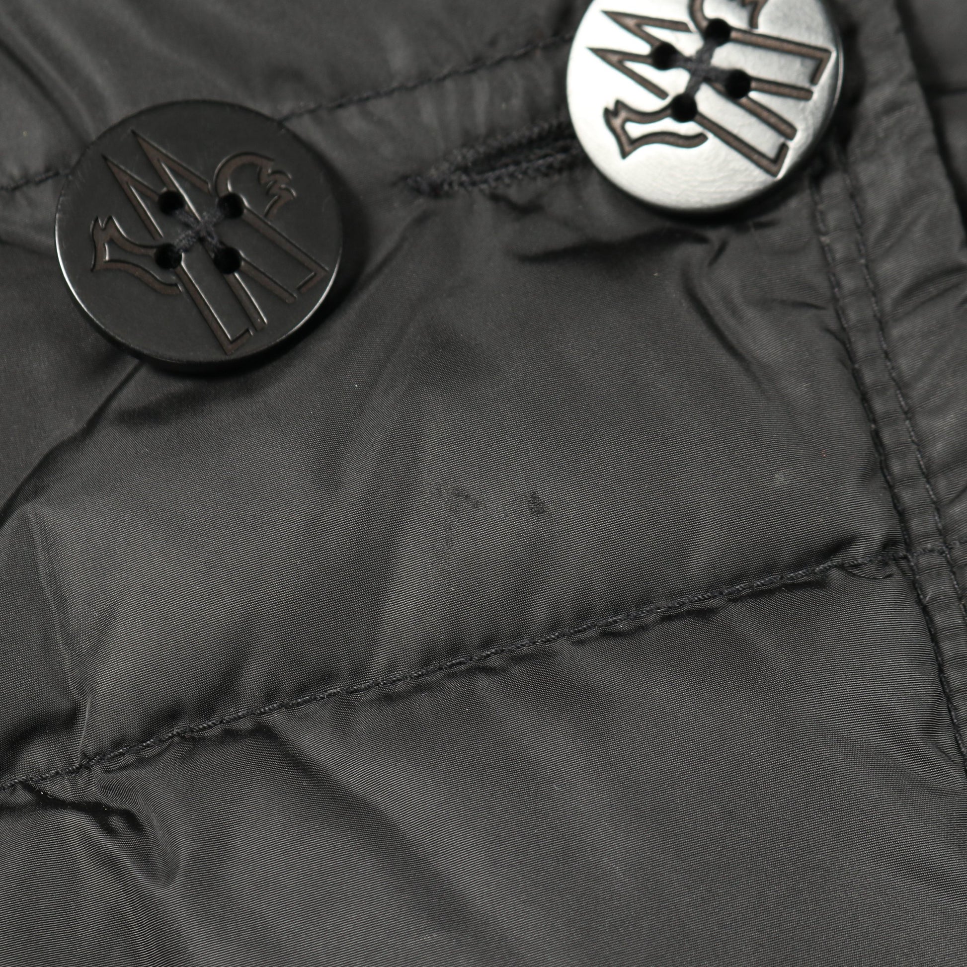 MARINE テーラード ダウンジャケット ナイロン ブラック ダブルブレスト モンクレール アウター MONCLER
