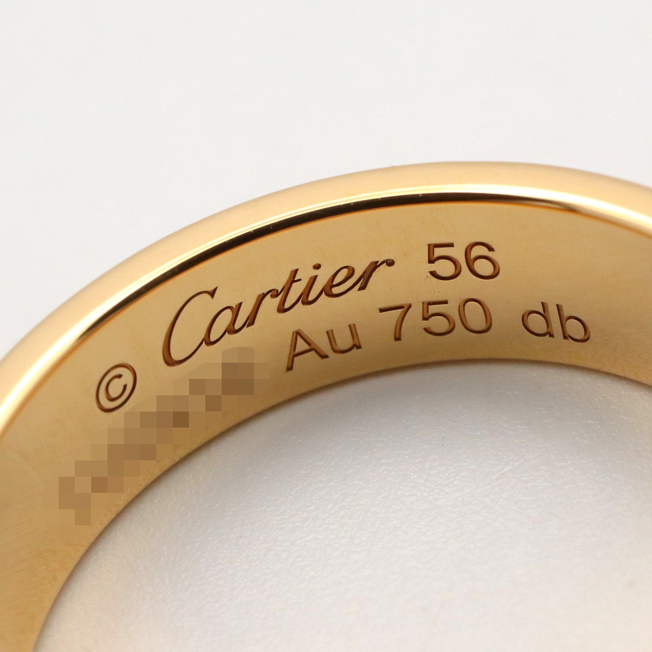 カルティエ K18イエローゴールド ラブリング Cartier カルティエ ラブリング 指輪 K18YG イエローゴールド #54（約