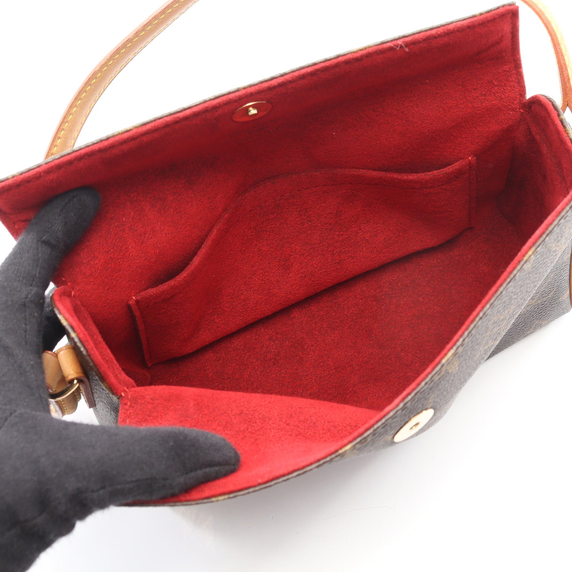 レシタル モノグラム ハンドバッグ PVC レザー ブラウン ルイヴィトン バッグ LOUIS VUITTON