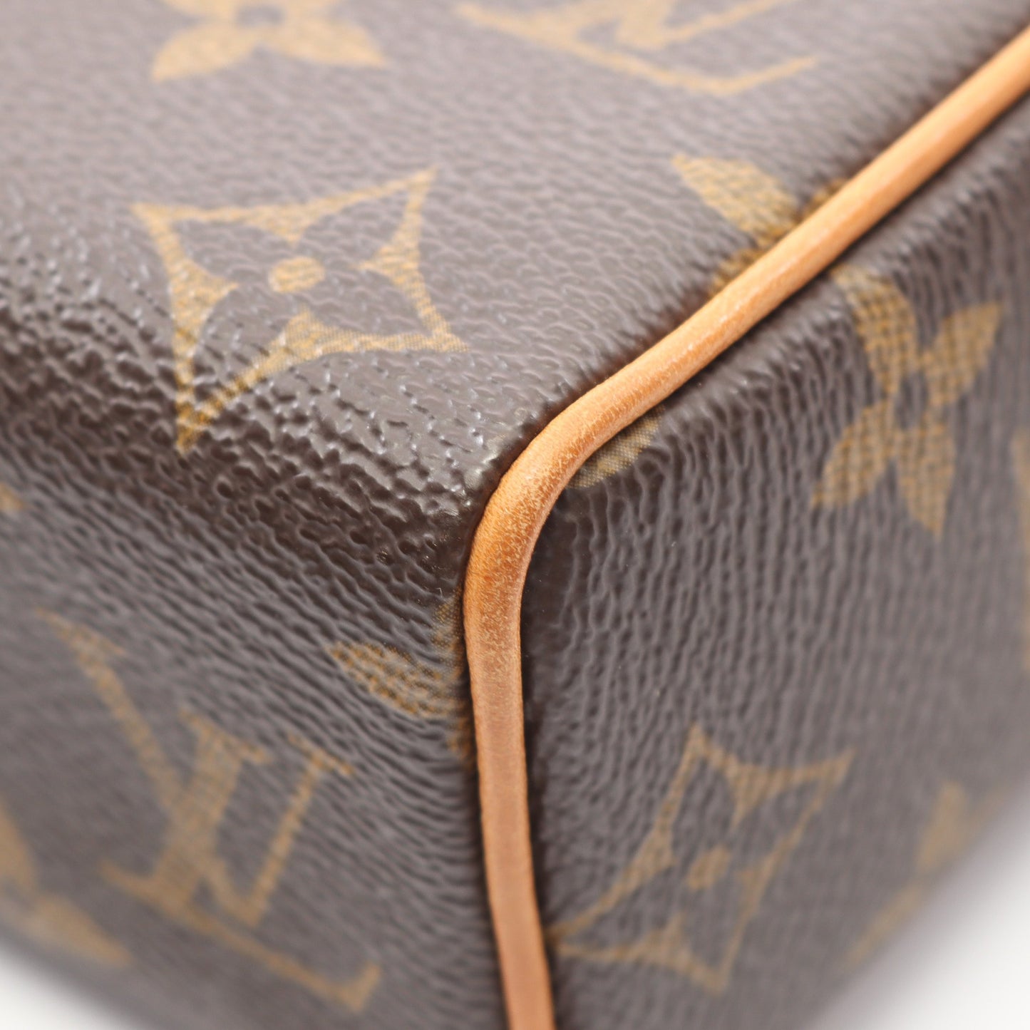 レシタル モノグラム ハンドバッグ PVC レザー ブラウン ルイヴィトン バッグ LOUIS VUITTON