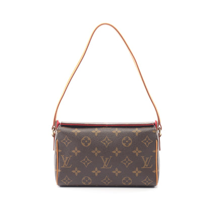 レシタル モノグラム ハンドバッグ PVC レザー ブラウン ルイヴィトン バッグ LOUIS VUITTON