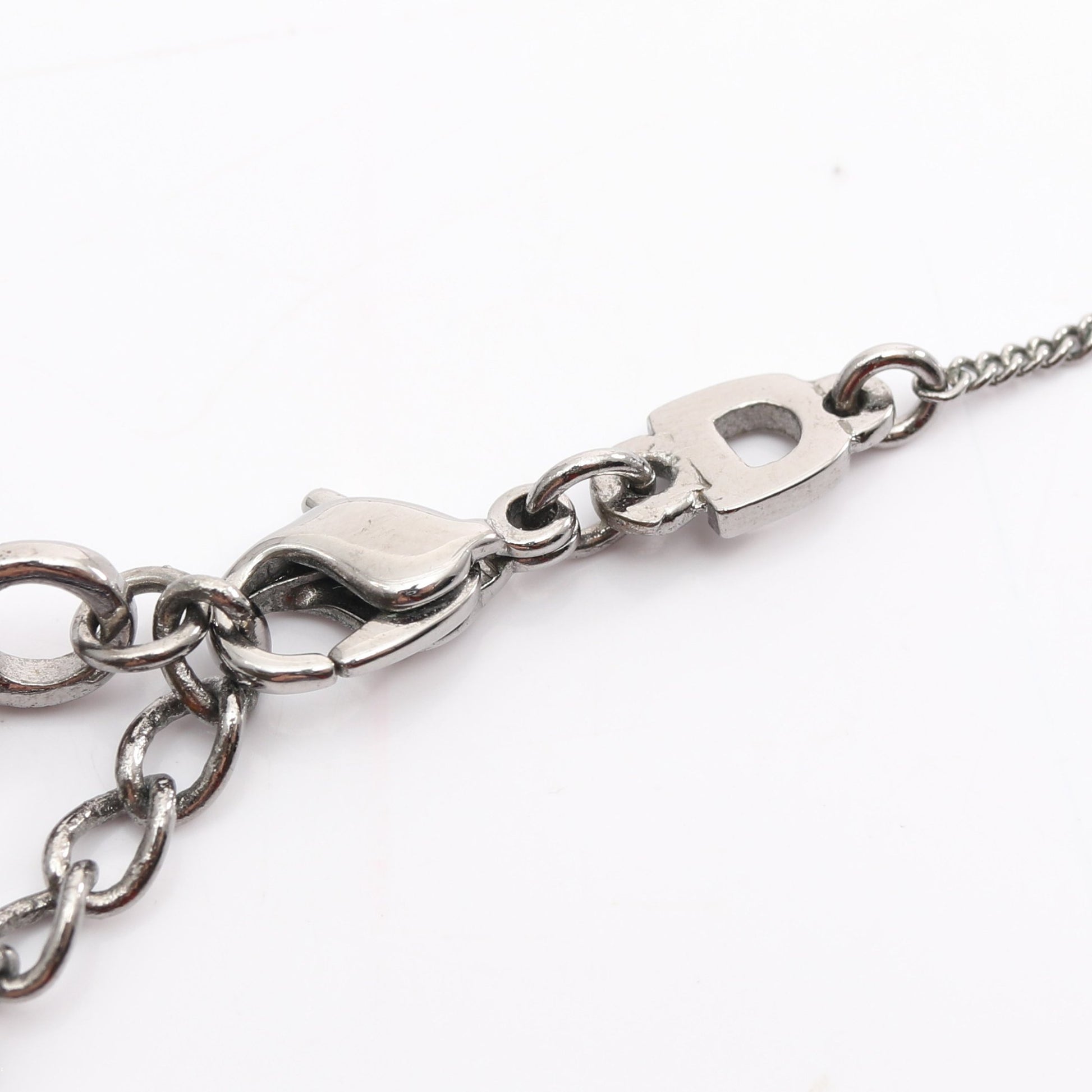ネックレス ロゴプレート シルバー クリスチャンディオール アクセサリー Christian Dior