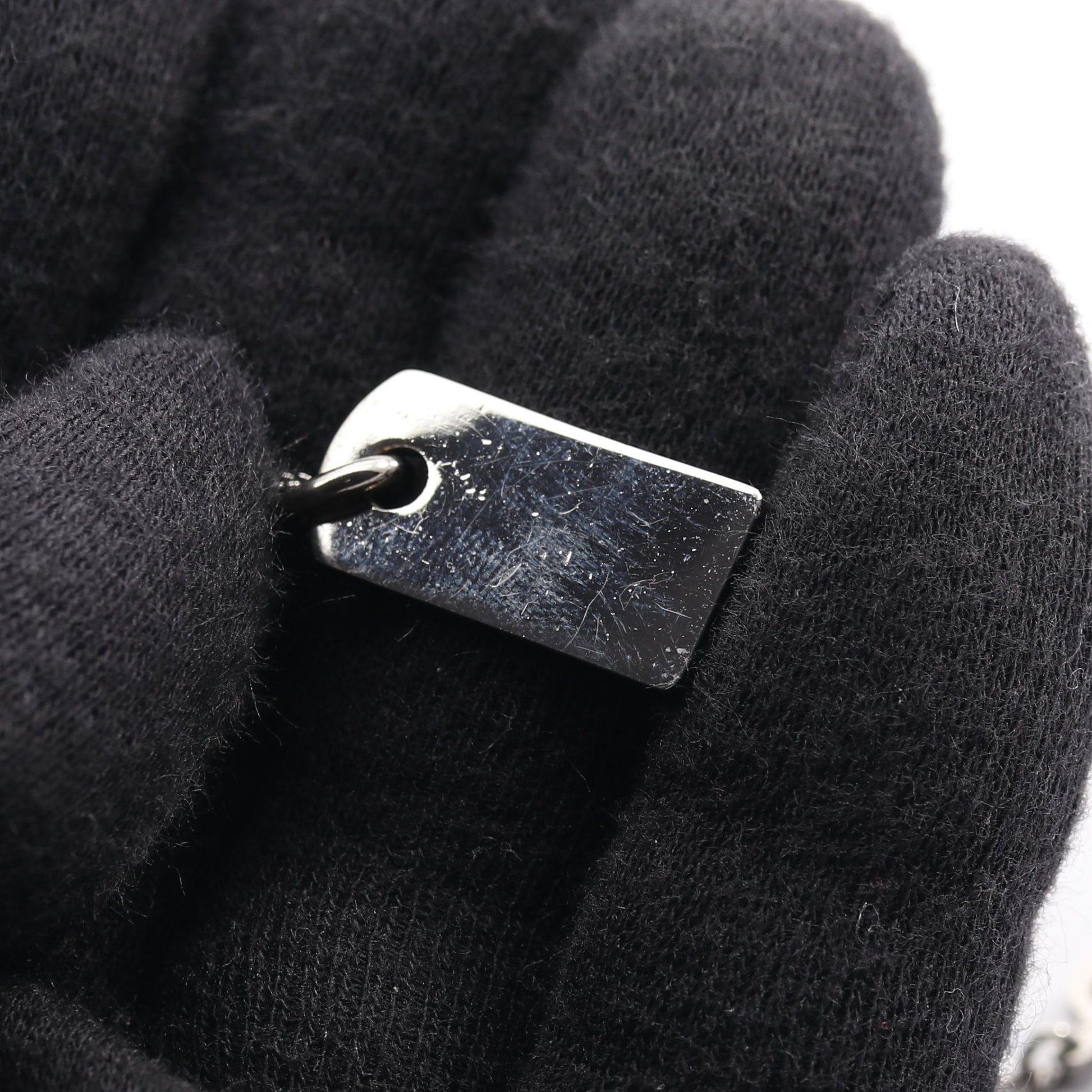 ネックレス ロゴプレート シルバー クリスチャンディオール アクセサリー Christian Dior