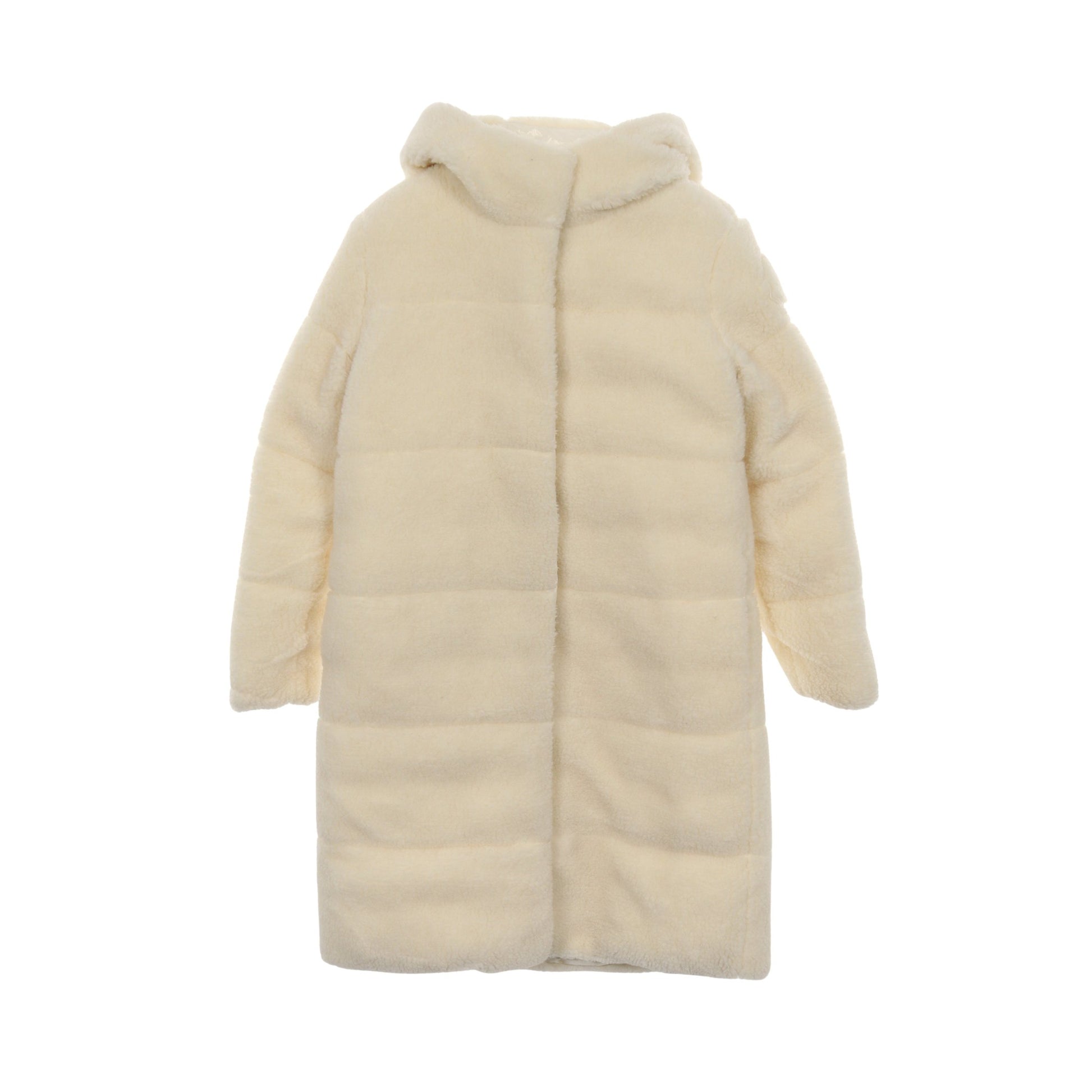 BAGAUD キッズ リバーシブル ボアコート ダウンコート ナイロン オフホワイト フード付き モンクレール アウター MONCLER