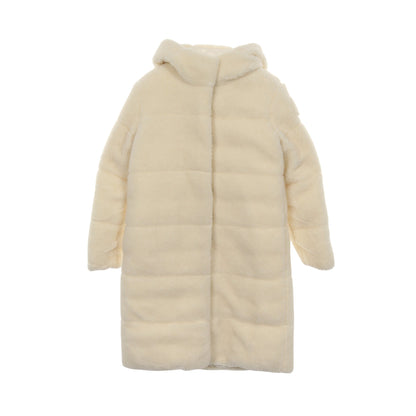 BAGAUD キッズ リバーシブル ボアコート ダウンコート ナイロン オフホワイト フード付き モンクレール アウター MONCLER