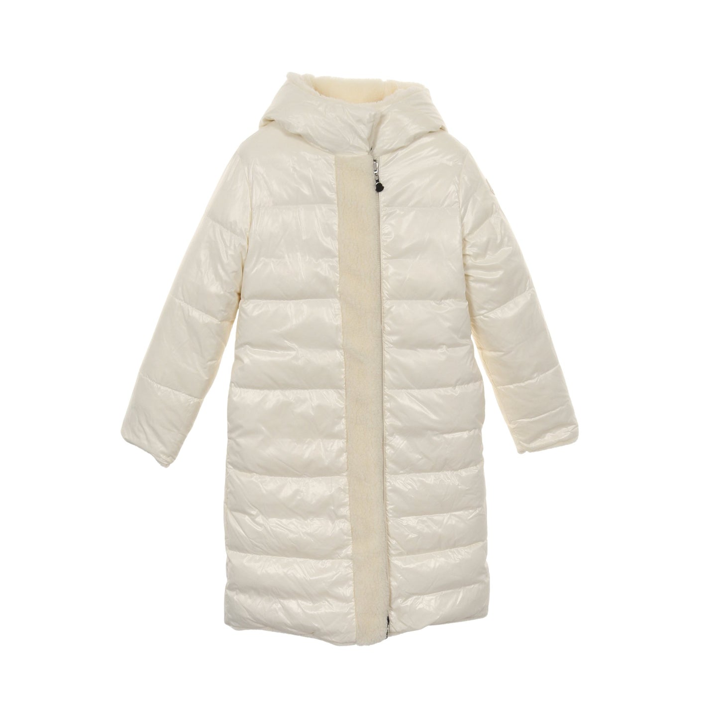BAGAUD キッズ リバーシブル ボアコート ダウンコート ナイロン オフホワイト フード付き モンクレール アウター MONCLER