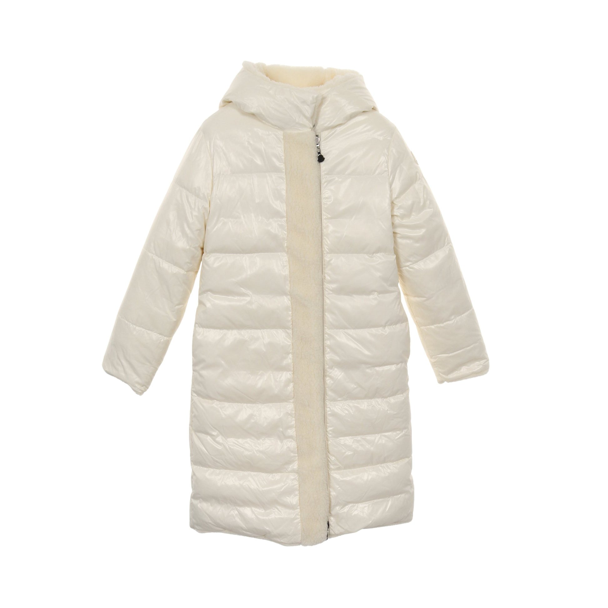 BAGAUD キッズ リバーシブル ボアコート ダウンコート ナイロン オフホワイト フード付き モンクレール アウター MONCLER