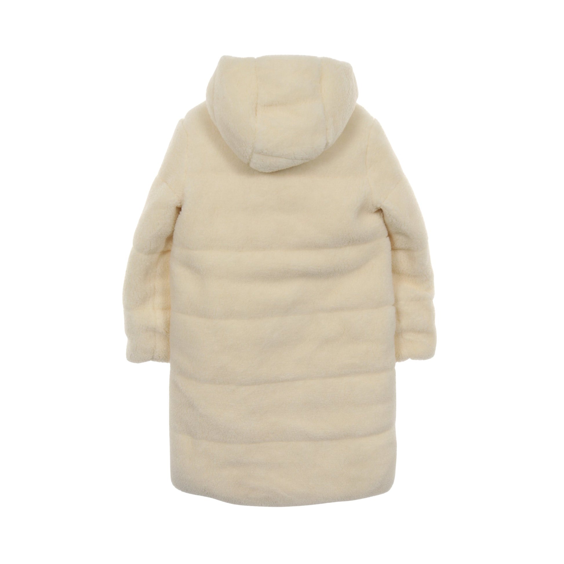 BAGAUD キッズ リバーシブル ボアコート ダウンコート ナイロン オフホワイト フード付き モンクレール アウター MONCLER