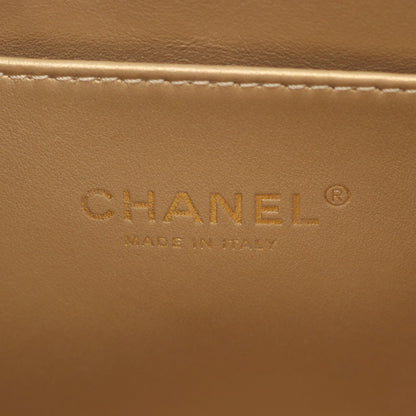 マトラッセ スモール ホーボー チェーンショルダーバッグ ラムスキン ブラック ゴールド金具 シャネル バッグ CHANEL