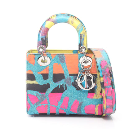 レディディオール スモール Christian Dior × Chris Martin ハンドバッグ レザー グリッター マルチカラー 2WAY 数量限定モデル クリスチャンディオール バッグ Christian Dior